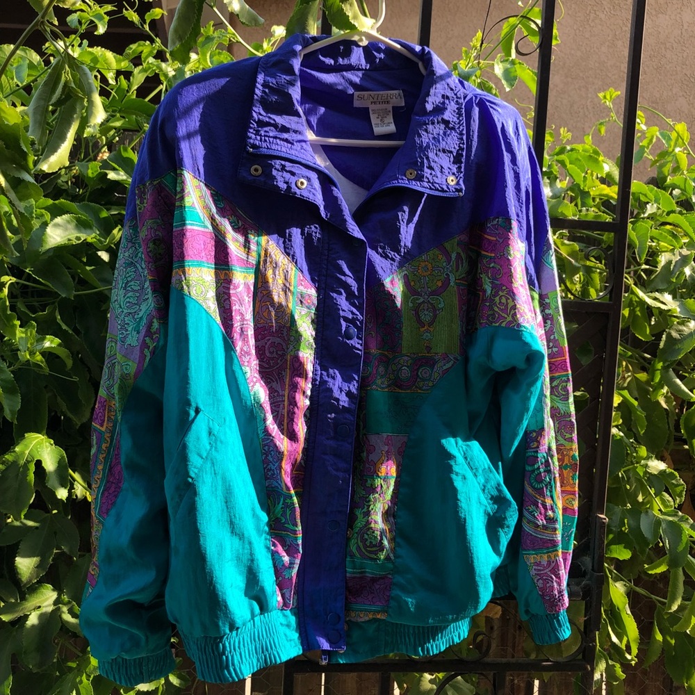 Vintage sunterra petite bomber